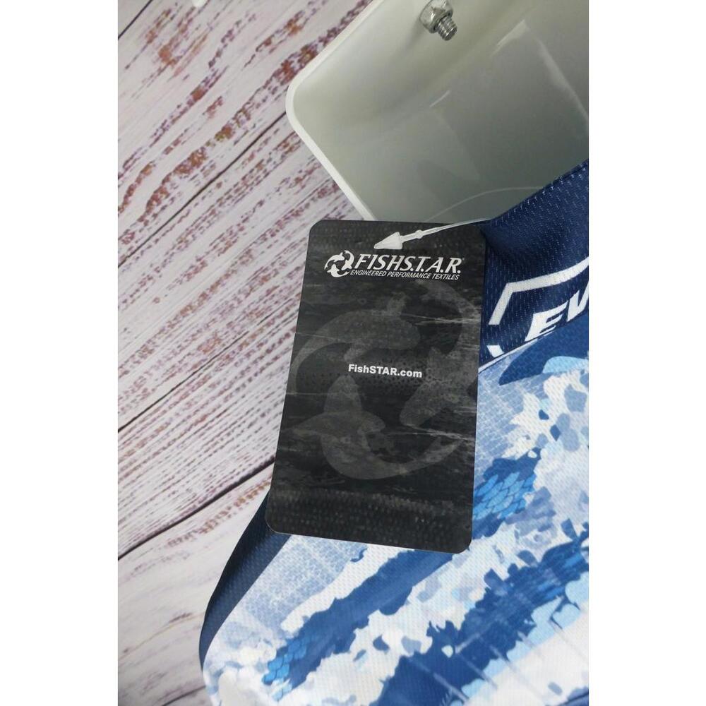 FISHSTAR Evinrude Men's 3XL Long Sleeve 1/4 Zip Fishing Shirt Performance D8 - Picture 5 of 8